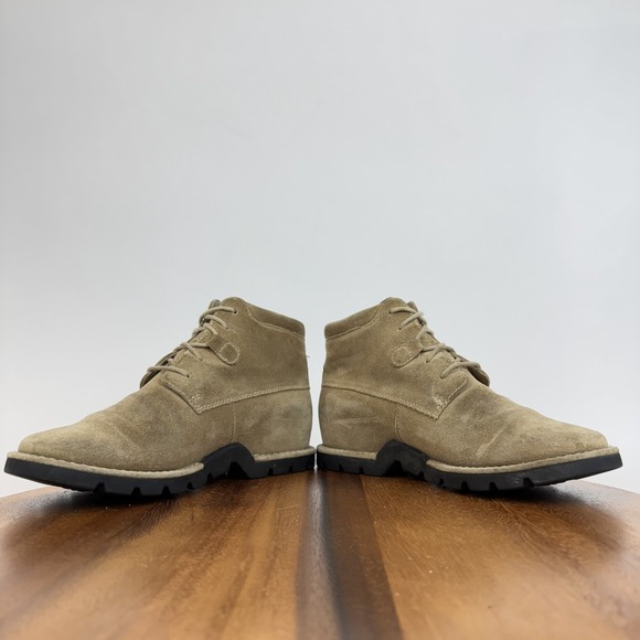 Womens Cole Haan Country Tan Suede Waterproof Lace Up Booties Boots Size 7.5 B - Picture 6 of 9